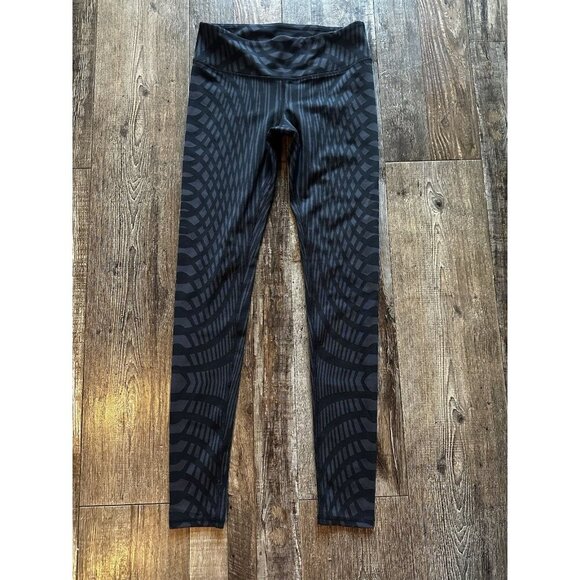 Alo Yoga Airbrush Leggings High Waist Black and Gray Pattern Size Small - Picture 1 of 4